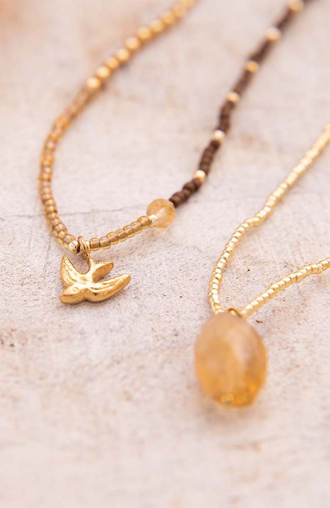 Feel citrine necklace from Sophie Stone