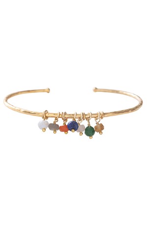 Posy bracelet Gemstone Mix Gold from Sophie Stone