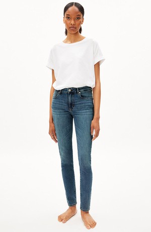 Tillaa skinny jeans tinted blue from Sophie Stone