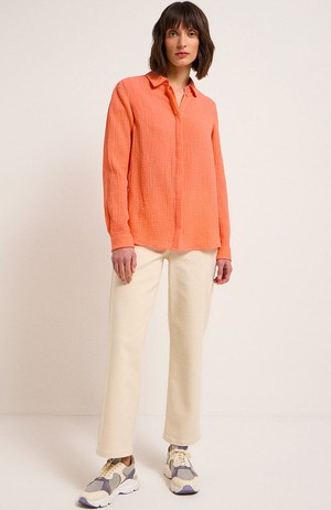 Blouse textured coral from Sophie Stone