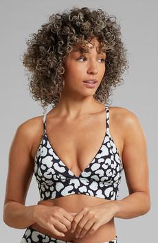 Bikini top Alva Leopard black via Sophie Stone