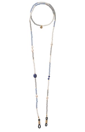 Midsummer Lapis Lazuli eyeglass cord from Sophie Stone