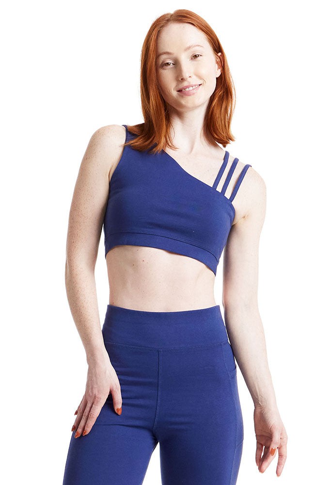 Yoga Asymmetric top blue from Sophie Stone