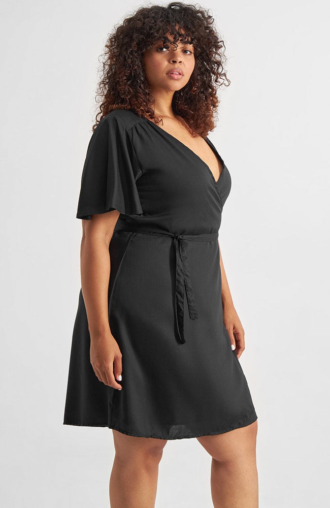 Kungsham wrap dress black from Sophie Stone