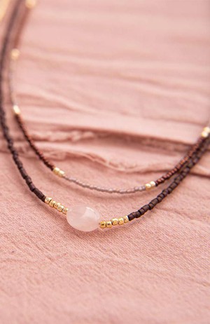 Devotion Rose Quartz necklace from Sophie Stone