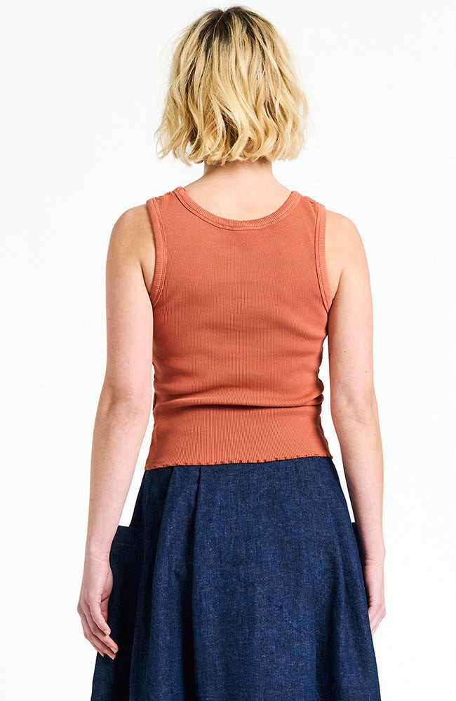 Beek top orange rust from Sophie Stone