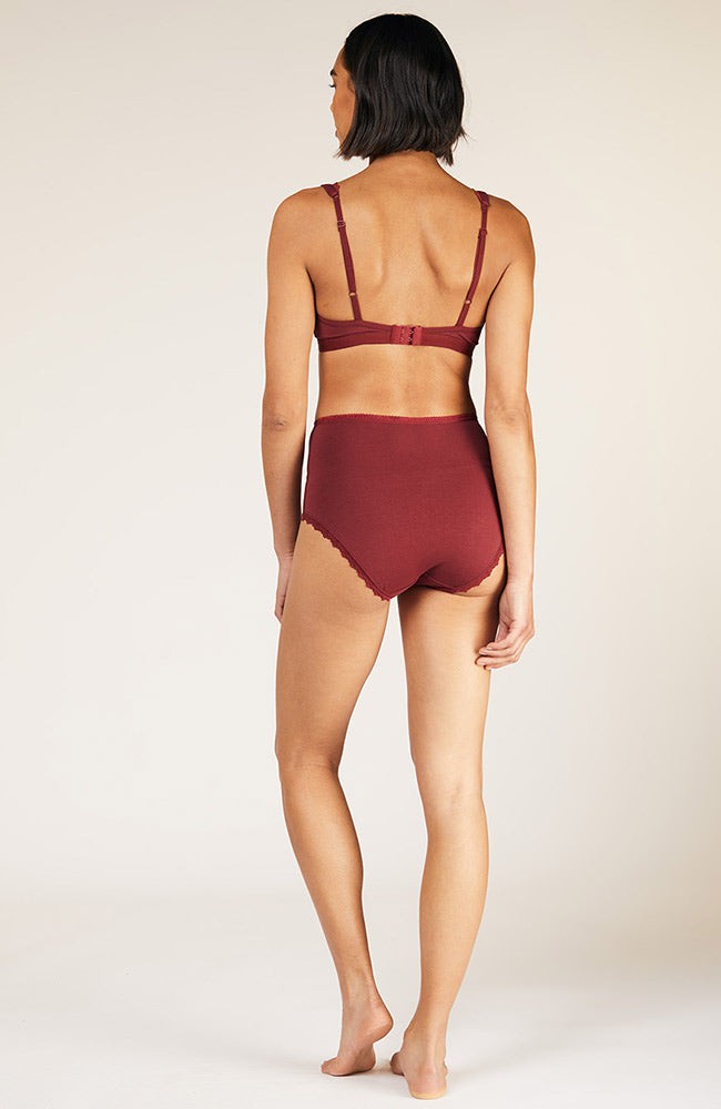 Lace bra burgundy from Sophie Stone