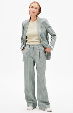 Numaali stripe pantalon seagreen from Sophie Stone