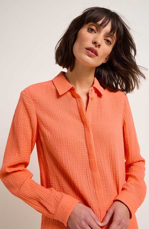 Blouse textured coral from Sophie Stone