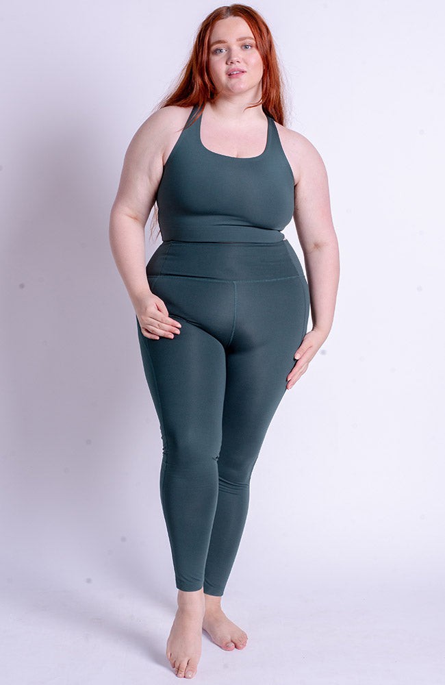 Project Cece  Compressive high-rise leggings moss