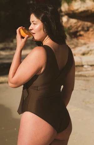 Cocoa wrap swimsuit from Sophie Stone