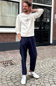 Maguro navy broek via Sophie Stone