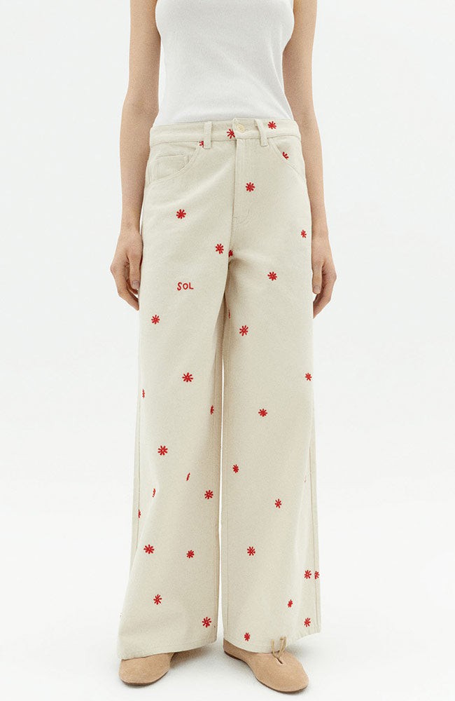 Sol chain hedda broek off white from Sophie Stone