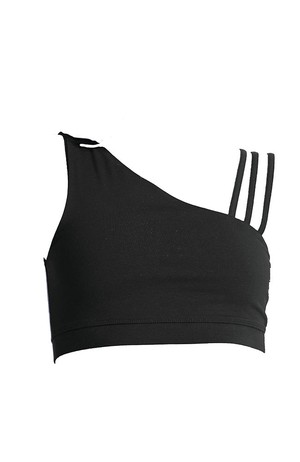 Yoga Asymmetric top black from Sophie Stone