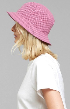 Bucket Hat Seersucker Pink from Sophie Stone