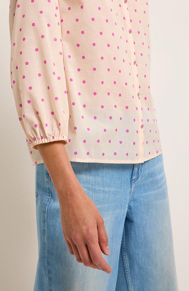 Blouse pink polka dots from Sophie Stone