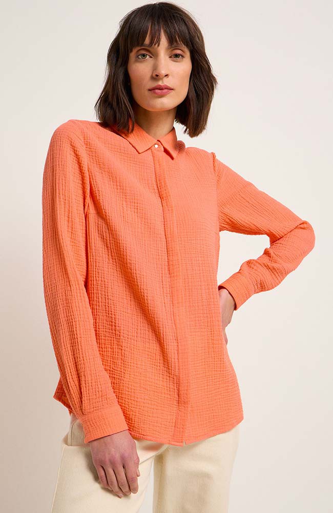 Blouse textured coral from Sophie Stone