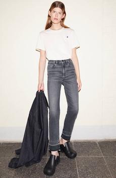 Lejaani straight leg jeans licorice via Sophie Stone