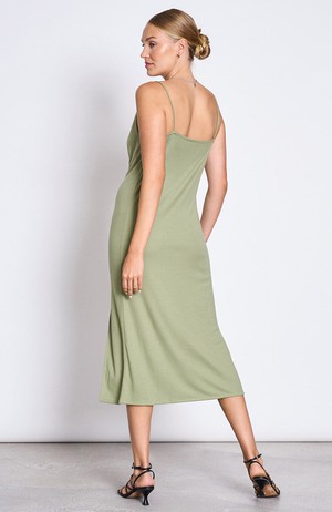 Helen midi dress olive from Sophie Stone