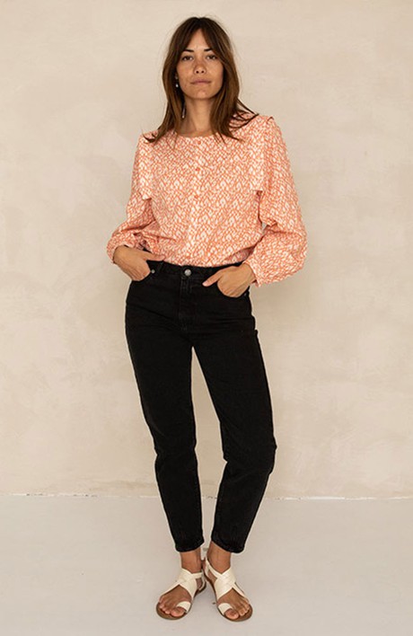 Renu blouse ikat peach from Sophie Stone