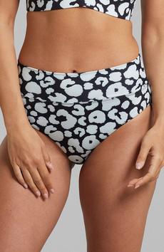 Bikini bottom Slite leopard black via Sophie Stone