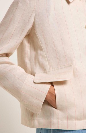 Linen jacket stripe from Sophie Stone