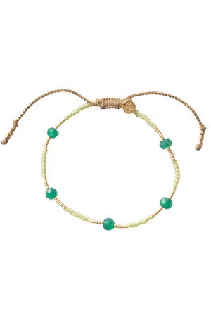 Warrior bracelet Aventurine Gold from Sophie Stone