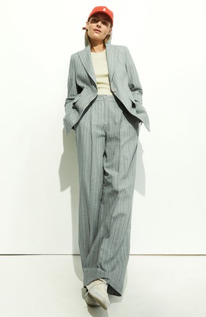 Numaali stripe pantalon seagreen from Sophie Stone