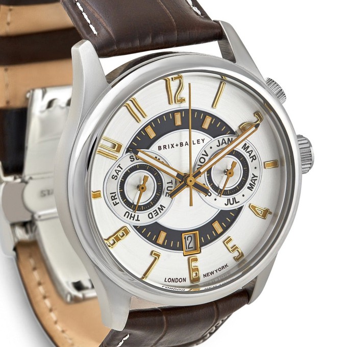 Brix + Bailey Stainless Steel Quartz Watch 40mm from Sostter
