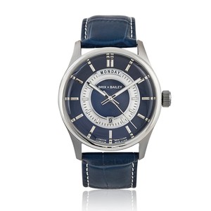 Brix + Bailey Barker Watch - Navy Leather, Sapphire Crystal from Sostter