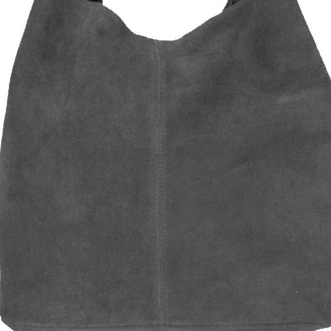 Grey suede hobo bag sales