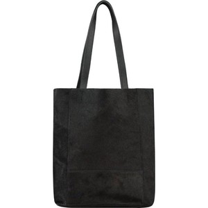 Women's Black Bow Leather Tote Bag - Soft Leather from Sostter