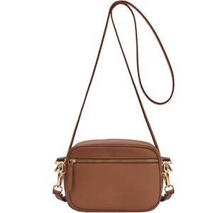 Tan Convertible Leather Crossbody Camera Bag from Sostter