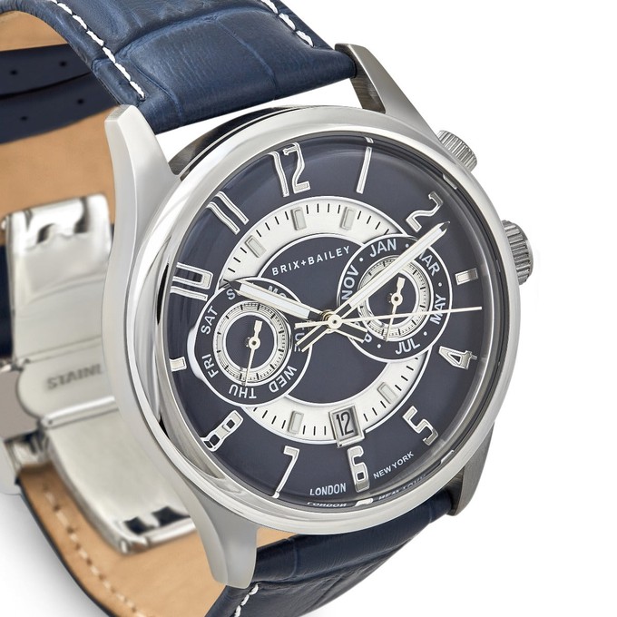Brix + Bailey Heyes Navy Chronograph Automatic Watch from Sostter