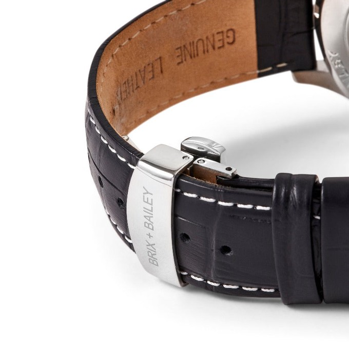 Brix + Bailey 316L Stainless Steel Quartz Watch 40mm from Sostter
