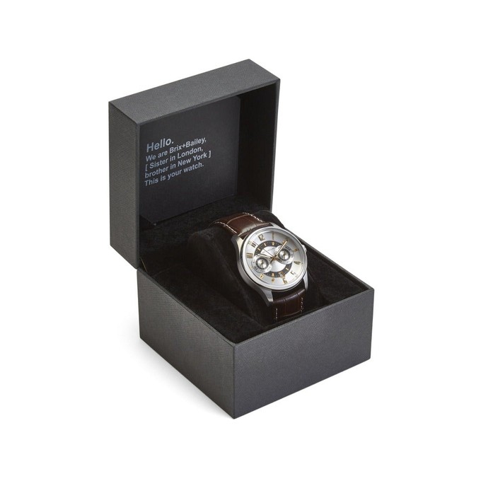 Brix + Bailey Stainless Steel Quartz Watch 40mm from Sostter