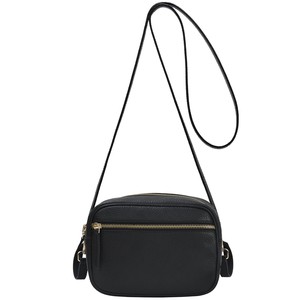 Black Convertible Leather Crossbody Belt Bag from Sostter