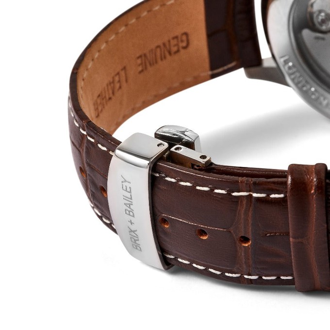 Brix + Bailey Stainless Steel Quartz Watch 40mm from Sostter