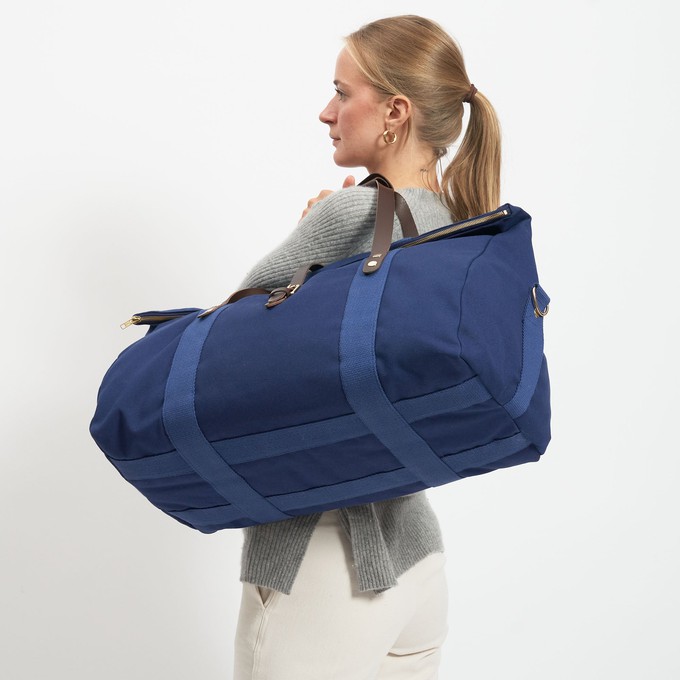 Foldtop Weekender - Navy Blue from Souleway