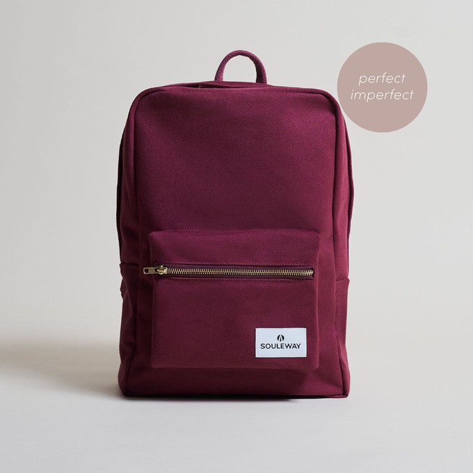 Casual Backpack (imperfect) - Bordeaux Red from Souleway