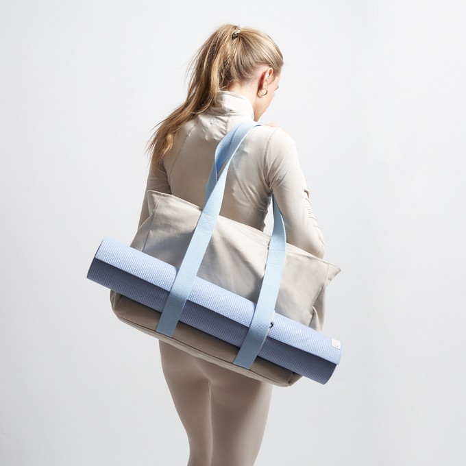 Yoga Tote - Sand/Blue from Souleway