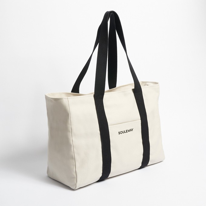 Yoga Tote - Sand/Black from Souleway