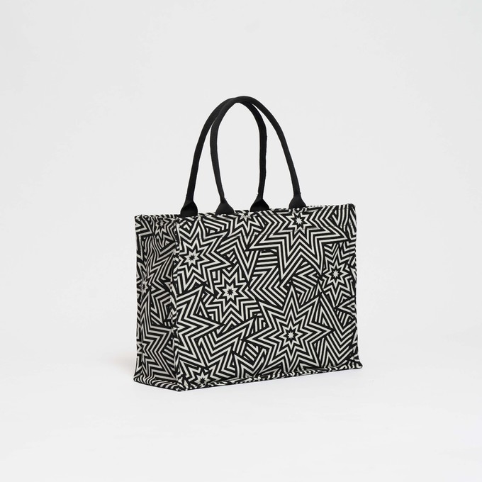 SbS Tote Bag L - Star Explosion Black from Souleway