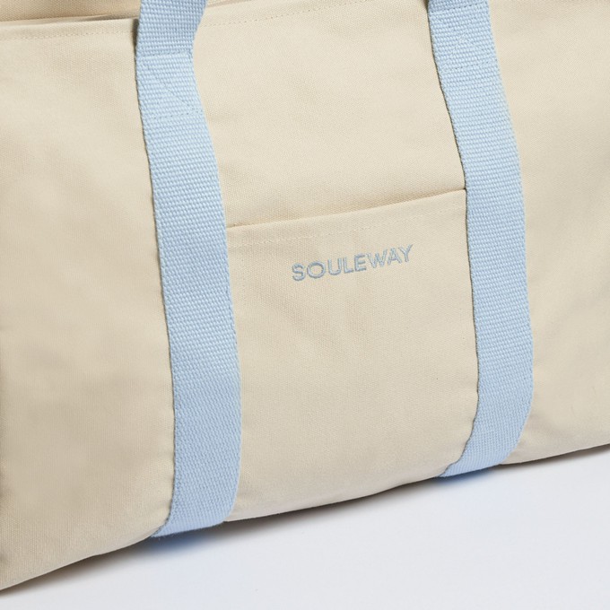 Yoga Tote - Sand/Blue from Souleway