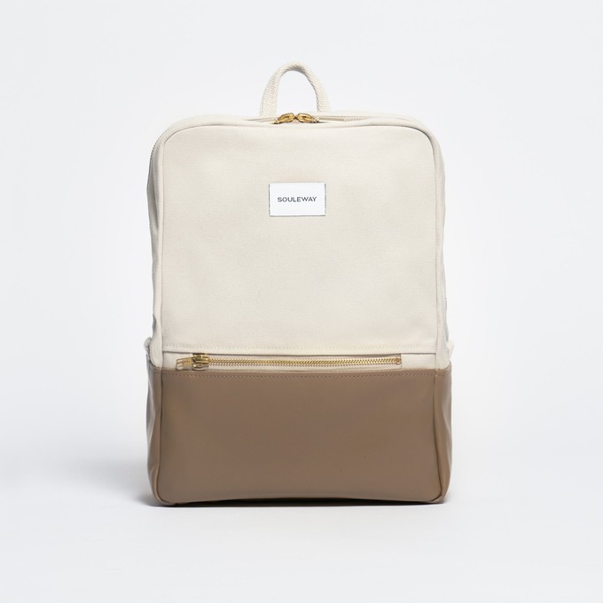 Daypack Two-Tone - Sand/Mocha from Souleway