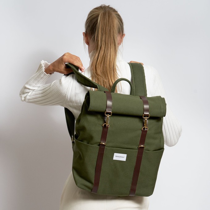 Premium Backpack - Dark Olive from Souleway