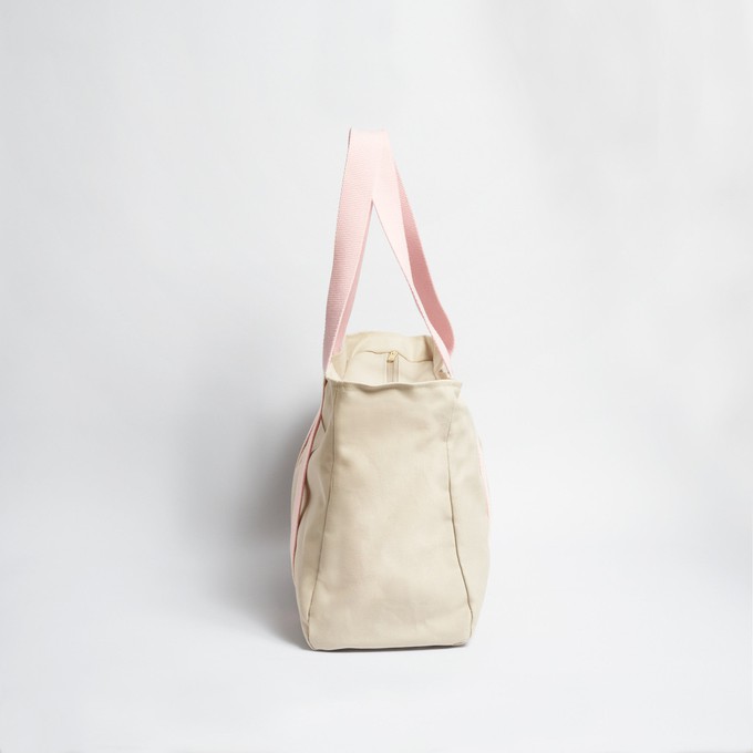 Yoga Tote - Sand/Pink from Souleway