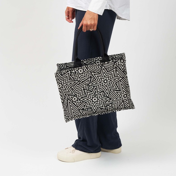 SbS Tote Bag L - Star Explosion Black from Souleway