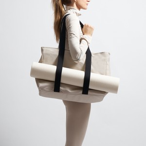 Yoga Tote - Sand/Black from Souleway