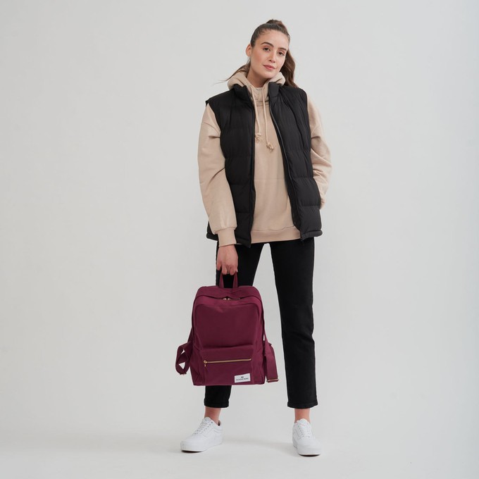 Casual Backpack (imperfect) - Bordeaux Red from Souleway